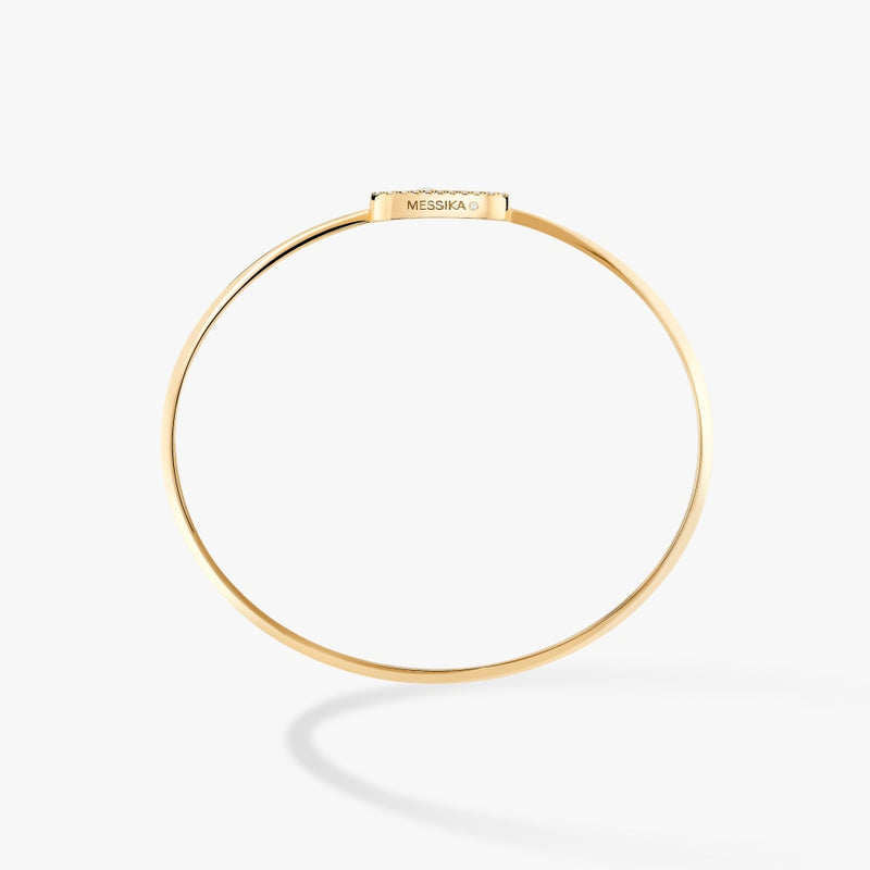 Buy Messika Yellow Move Uno Pavé Diamond Flex Bangle Bracelet in 18kt Gold  for Women in UAE | Ounass